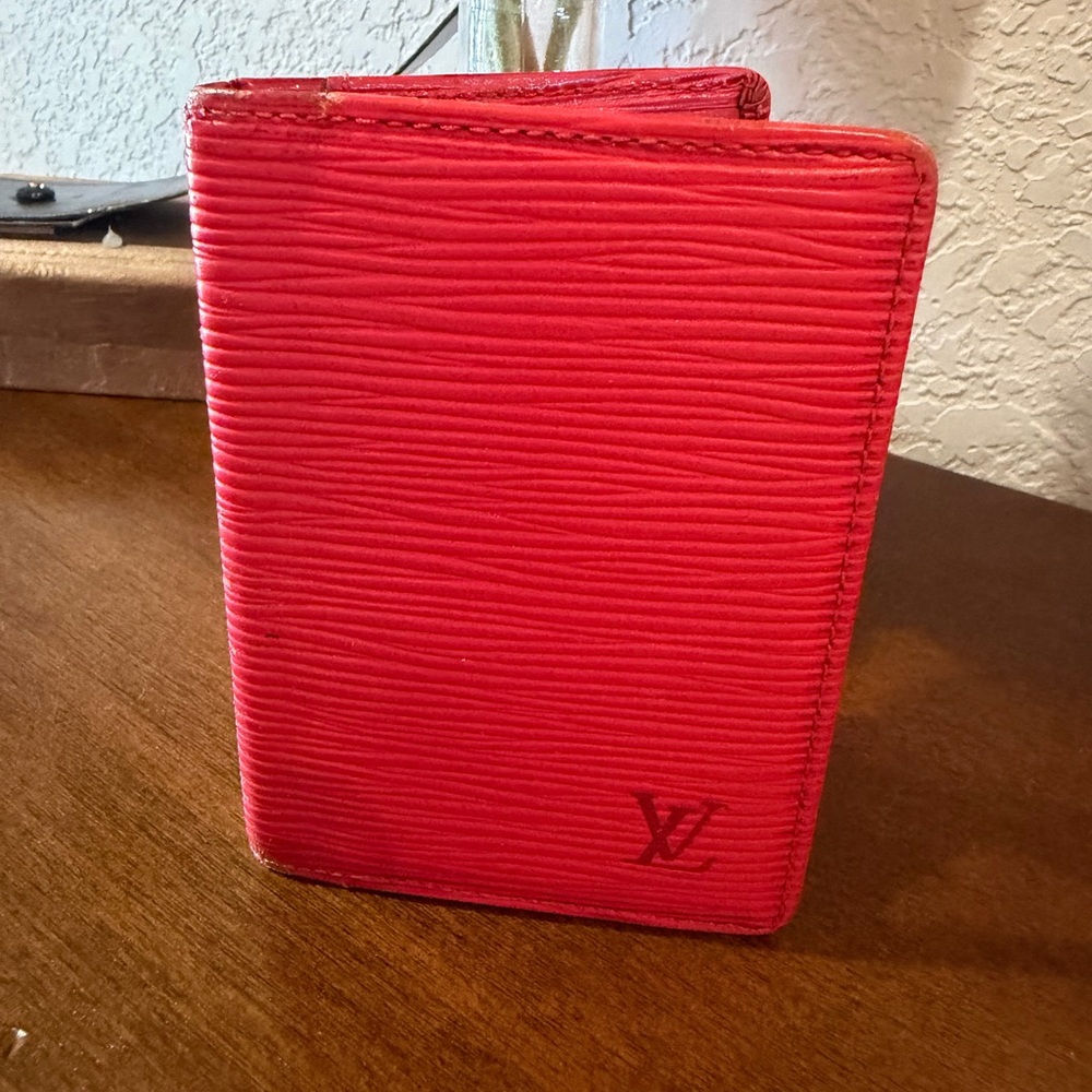 Louis Vuitton Red Epi Leather Organizer